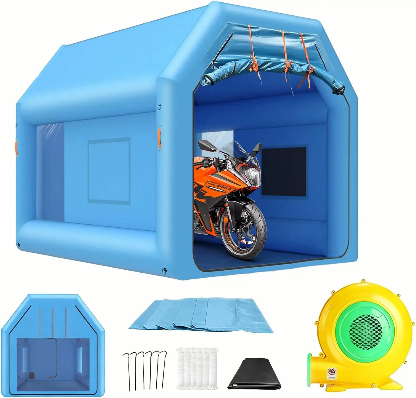 Inflatable Paint Booth - 10x8.2x7.2FT Inflatable Paint Booth Portable Paint