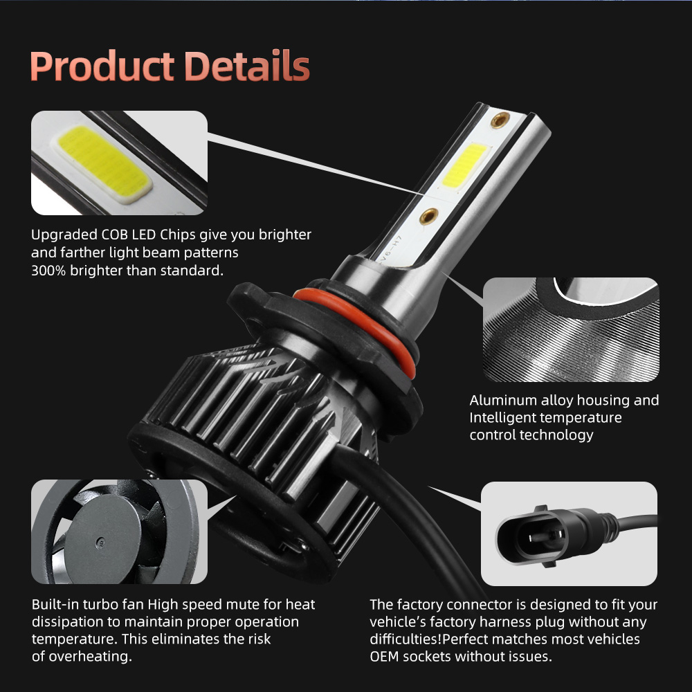 Car Headlamps 9012 HIR2 LED He - огляд і ціна Headlight Aiming Tool