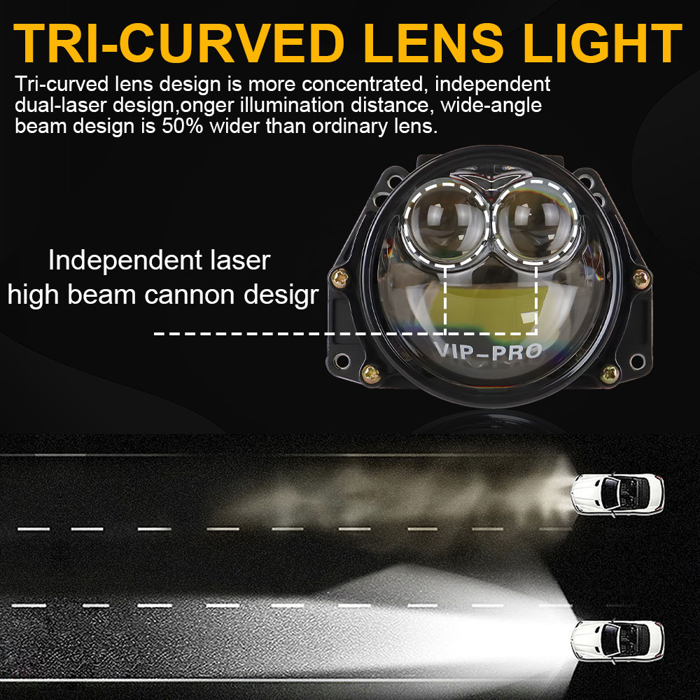 3Inch Bi LED Laser Projector H - огляд і ціна Headlight Aiming Tool