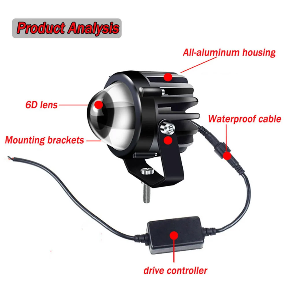 Motorcycle Led Lamp Headlight  - огляд і ціна Headlight Aiming Tool