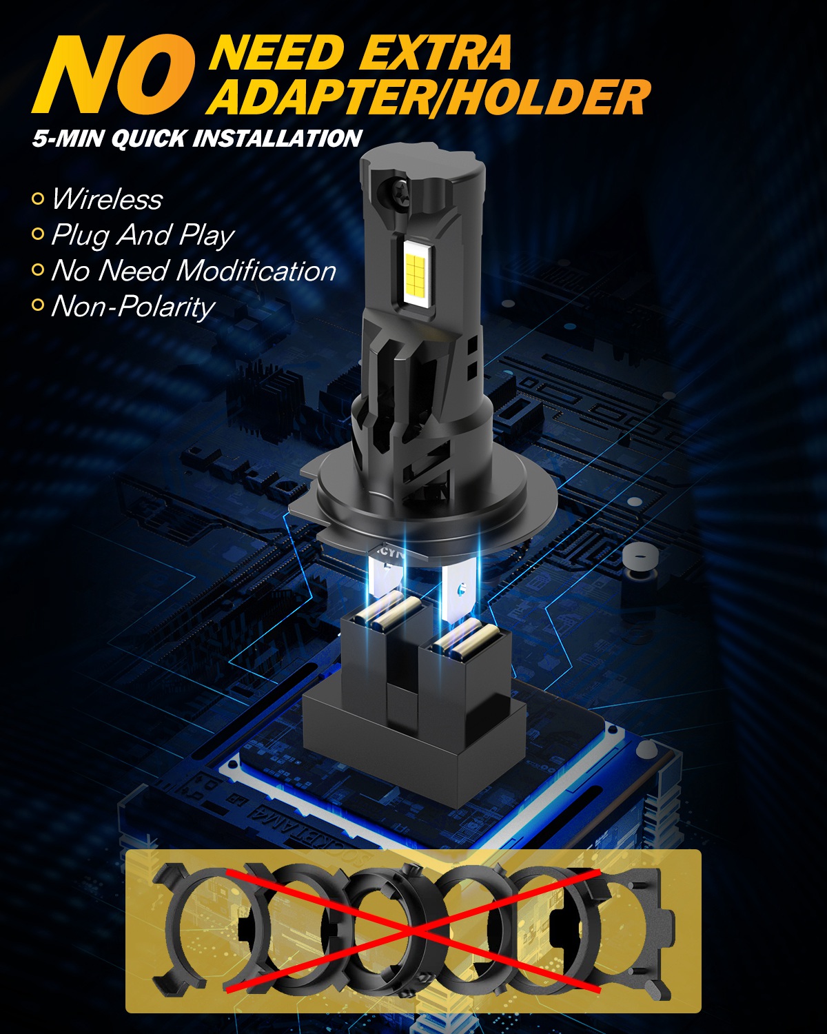 2x 22000LM 100W H7 LED Car Hea - огляд і ціна Headlight Aiming Tool