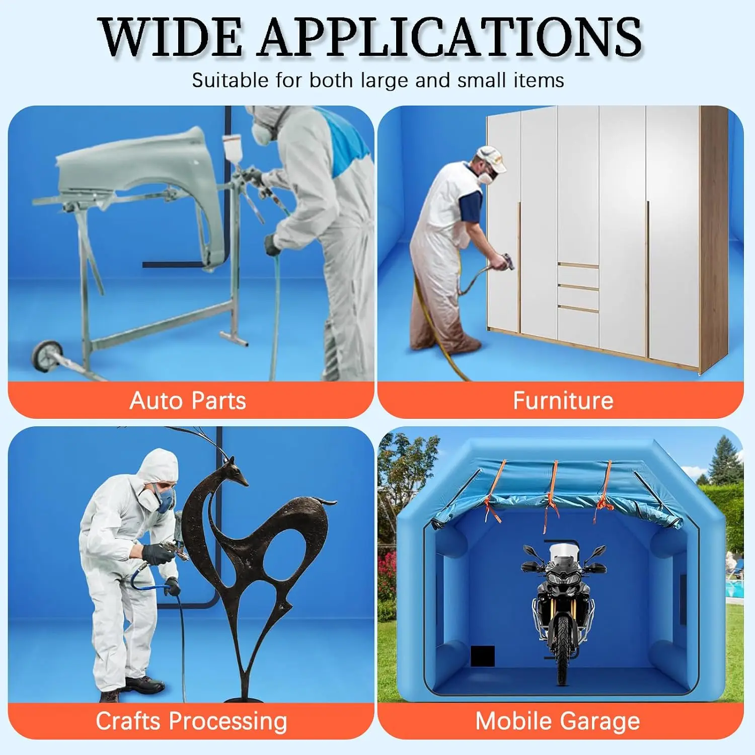 10x8.2x7.2FT Inflatable Paint  - огляд і ціна Inflatable Paint Booth