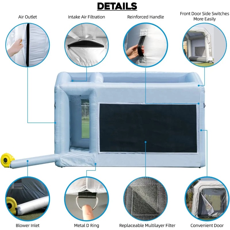 【Hot Sale】Durable Vehicle Infl - огляд і ціна Inflatable Paint Booth
